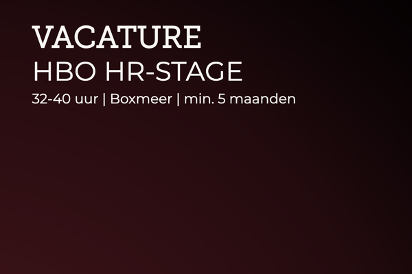 foto Vacature HBO HR-stage / Locatie Boxmeer